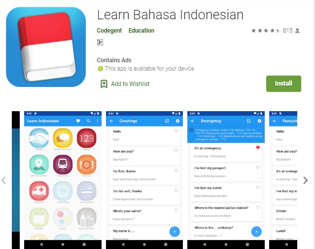 Learn Bahasa Indonesian