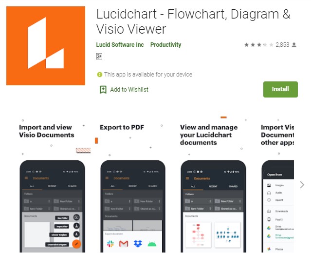 Lucidchart Flowchart Diagram Visio Viewer