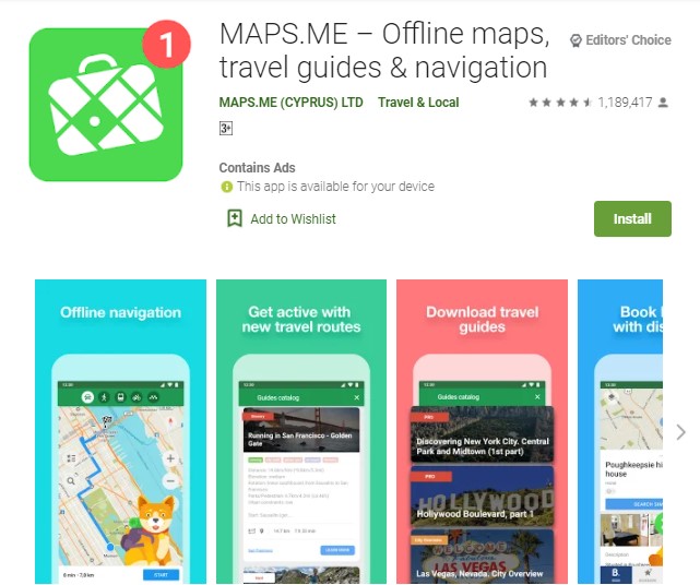 MAPS.ME – Offline maps travel guides navigation MAPS.ME – Offline maps travel guides navigation