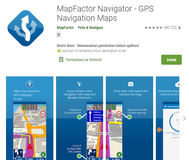 MapFactor Navigator Aplikasi Penunjuk Jalan Terbaik
