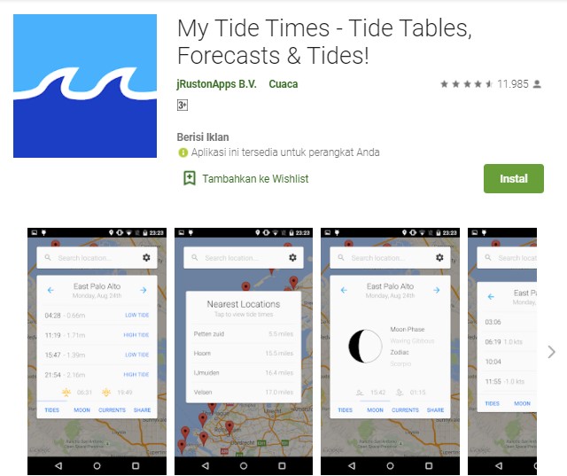 My Tide Times Tide Tables Forecasts Tides