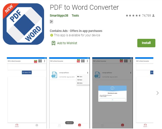 PDF to Word Converter Aplikasi PDF ke Word Gratis