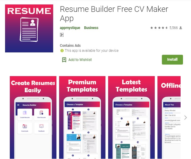 Resume Builder Free CV Maker App