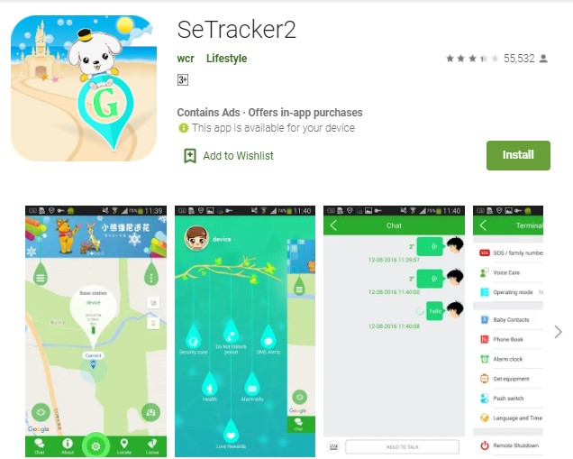 SeTracker 2 Aplikasi Jam Imoo