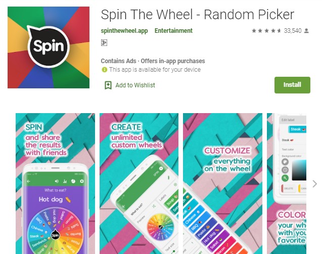Spin The Wheel Random Picker Aplikasi Arisan Online
