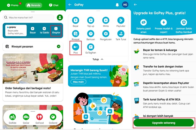 Upgrade GoPay Plus Upgrade GoPay Plus