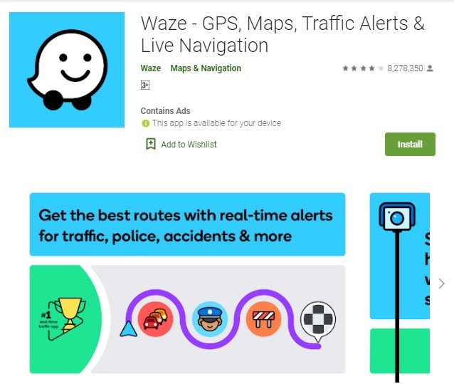 Waze GPS Maps Traffic Alerts Live Navigation