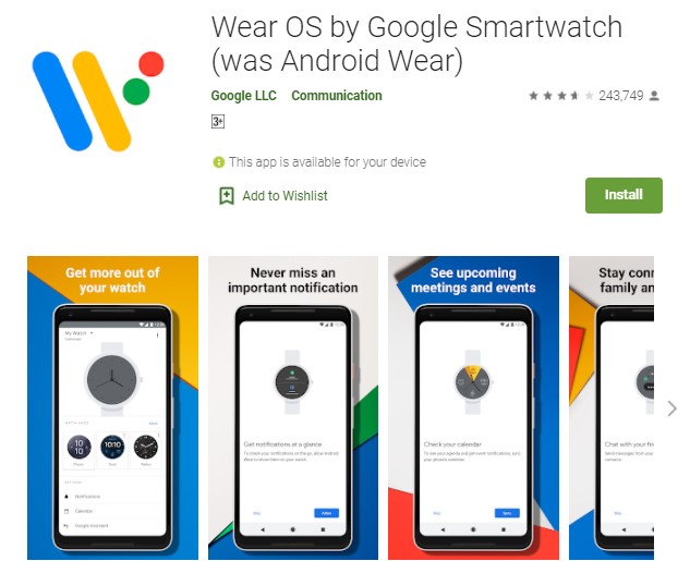 Wear OS by Google Smartwatch - Aplikasi Jam Imoo