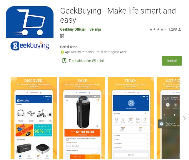 Aplikasi GeekBuying