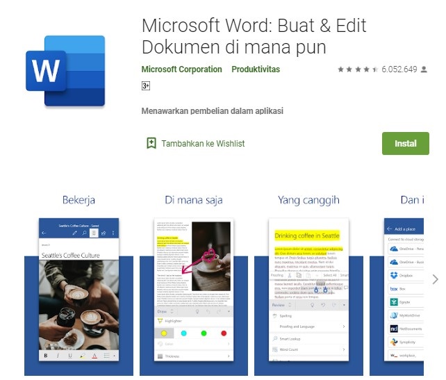 Aplikasi Microsoft Word
