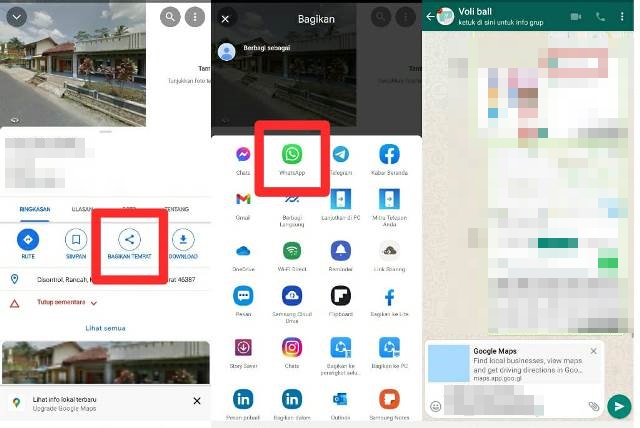 Cara Membagikan Lokasi Via Maps