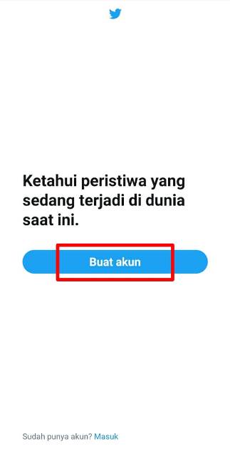 Cara Membuat Akun Twitter di HP