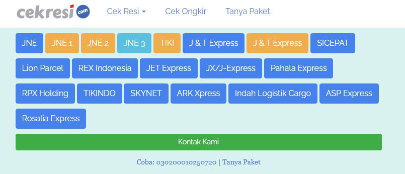 Cara cek resi siCepat