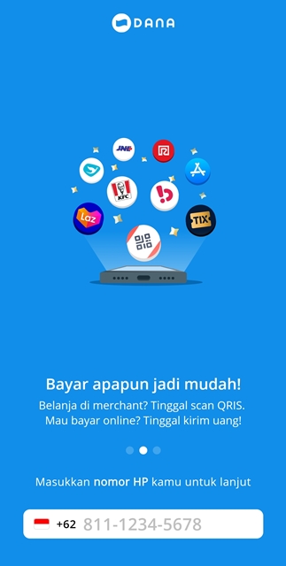 Cara daftar akun DANA