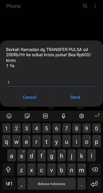 Cara kirim pulsa Indosat