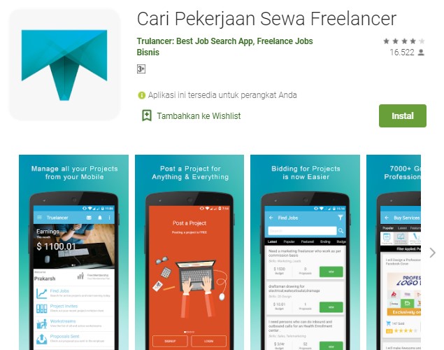 Cari Pekerjaan Sewa Freelancer Aplikasi Freelance Indonesia
