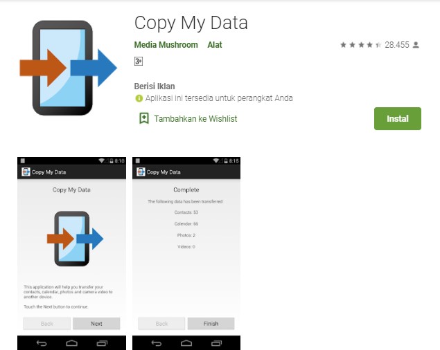 Copy My Data Aplikasi Transfer Kontak Terbaik