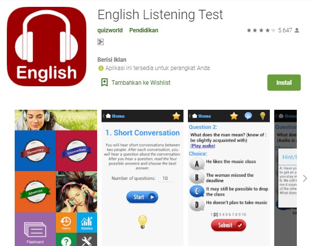 English Listening Test English Listening Test