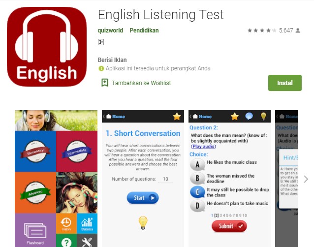 English Listening Test