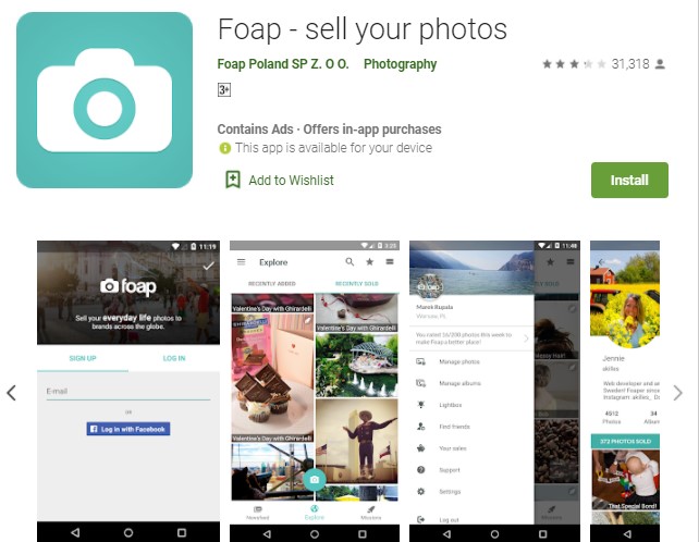 Foap sell your photos