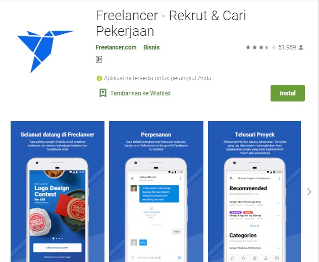 Freelancer Rekrut Cari Pekerjaan