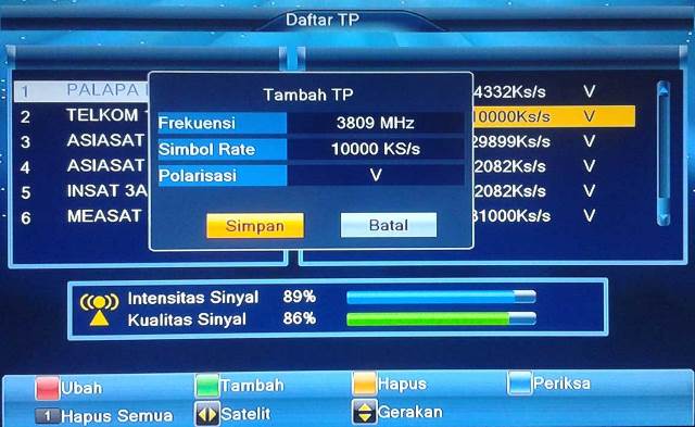 Frekuensi Channel TV Parabola Berubah