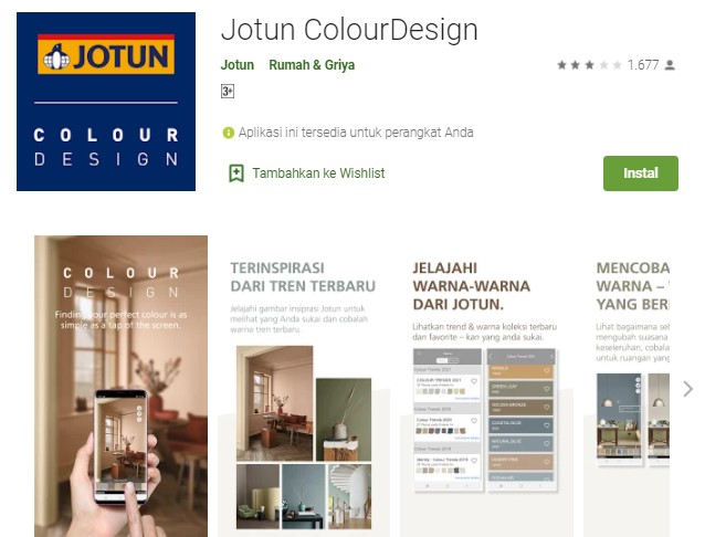 Jotun ColourDesign Aplikasi Warna Cat Rumah