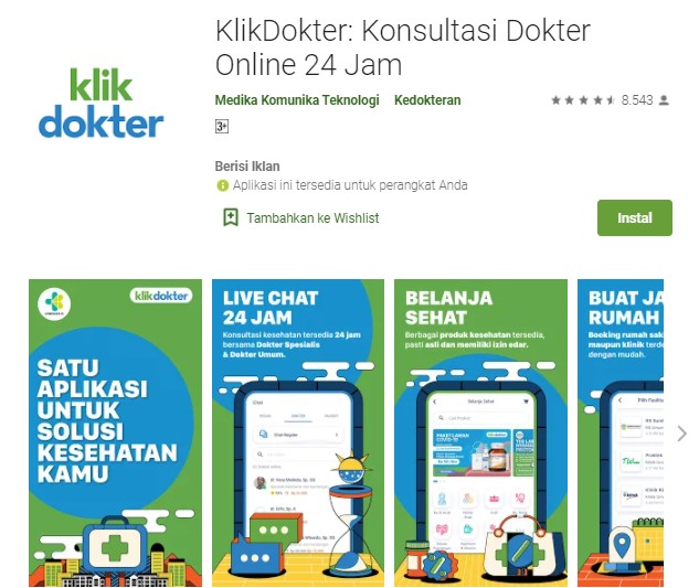 KlikDokter Aplikasi Cek Dokter