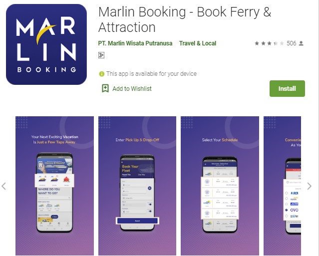 Marlin Booking Book Ferry Attraction