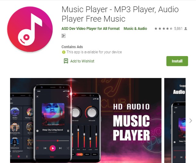 Music Player MP3 Player Audio Player Free Music