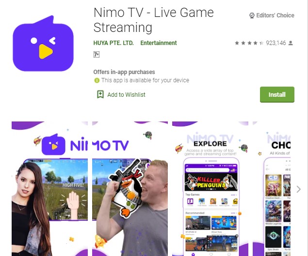 Nimo TV Live Game Streaming