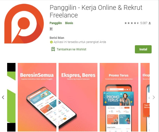 Panggilin Aplikasi Freelance Indonesia