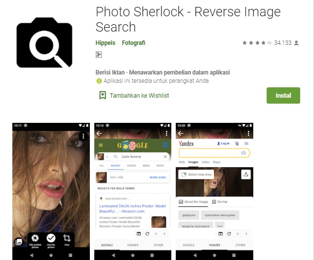 Photo Sherlock Aplikasi Pencari Gambar di Android dan iOS