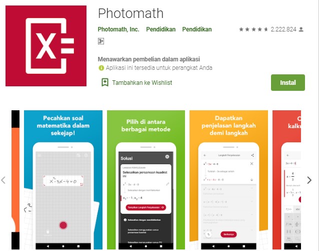 Photomath Aplikasi Tanya Jawab Soal Matematika Photomath Aplikasi Tanya Jawab Soal Matematika