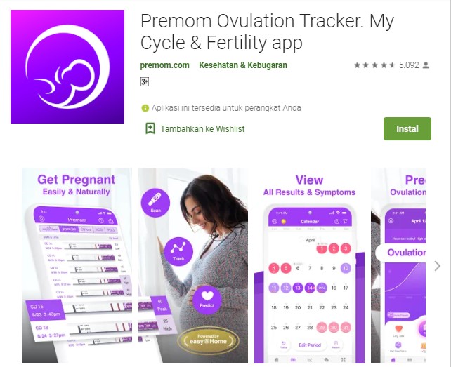 Premom Ovulation Tracker Aplikasi Tes Kehamilan Akurat