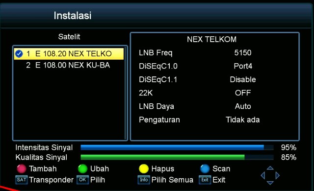 Receiver TV Parabola Error Tidak Ada Sinyal