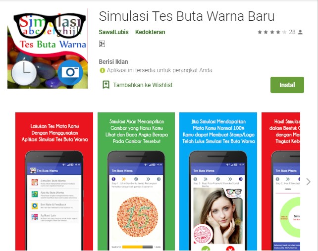 Simulasi Tes Buta Warna Baru