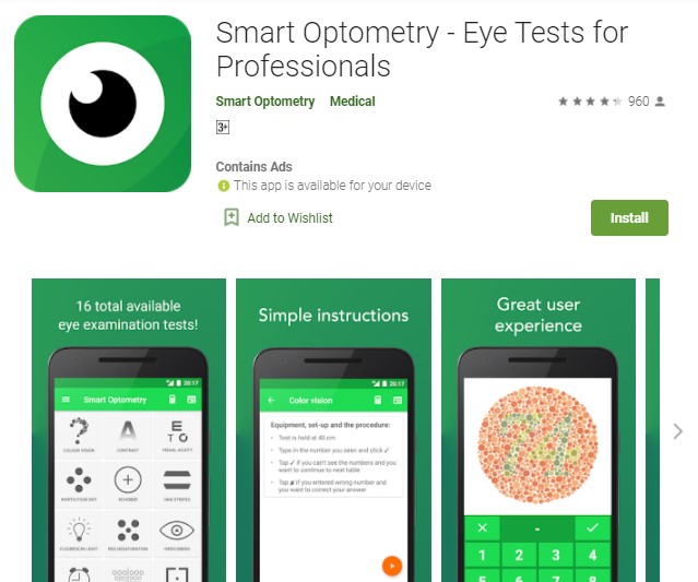 Smart Optometry Aplikasi Tes Mata Minus
