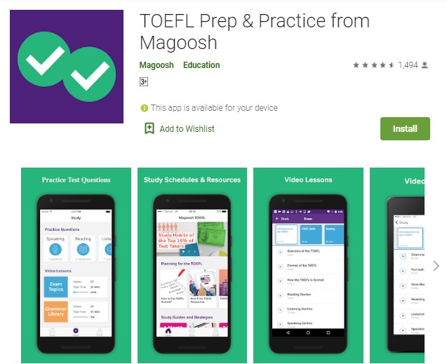 TOEFL Prep Practice from Magoosh