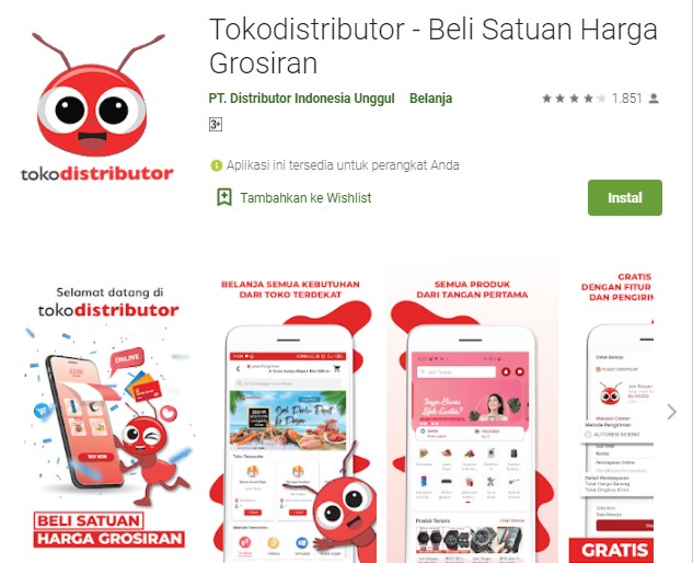 TokoDistributor Aplikasi Dropship Terbaik