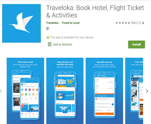 Traveloka Aplikasi Travel Termurah