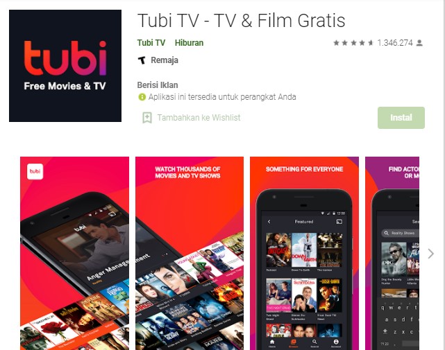 Tubi TV TV Film Gratis