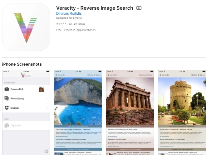 Veracity – Reverse image searc‪h‬