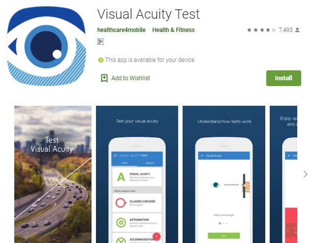Visual Acuity Test Visual Acuity Test