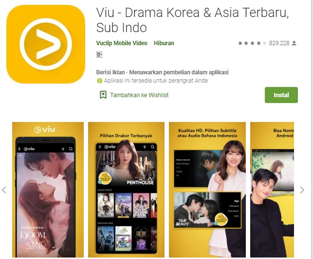 Viu Aplikasi Nonton Film Gratis di Android