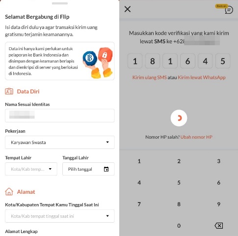 Cara kirim uang ke bank lain dengan Flip