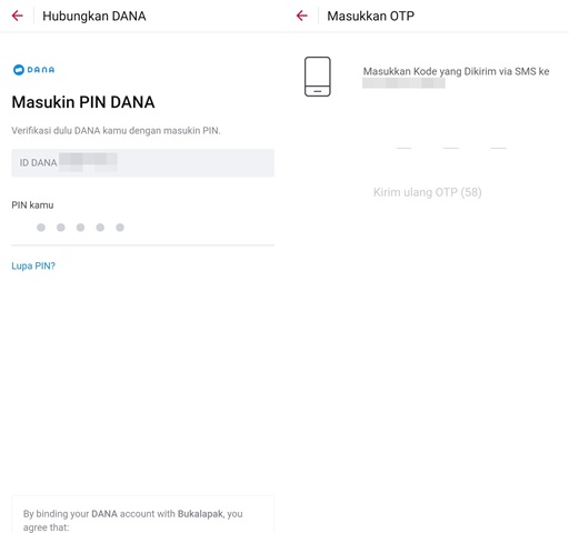 Cara memindahkan saldo DANA ke saldo Bukalapak