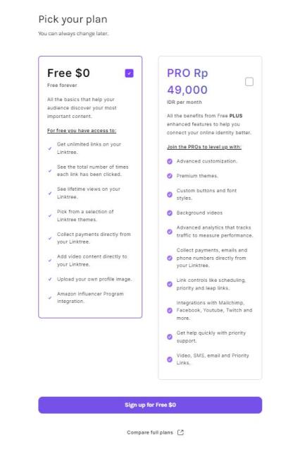Cara Buat Akun Linktree Gratis Cara Buat Akun Linktree Gratis