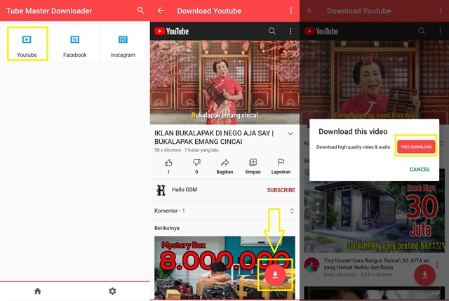 Cara Download Video YouTube Lewat Aplikasi