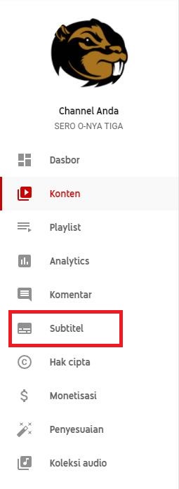 Cara menambahkan subtitle Indo di YT